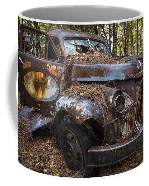 1940s Coffee Mug featuring the photograph Old Studebaker Truck by Debra and Dave Vanderlaan