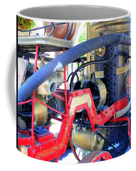 Fire Coffee Mug featuring the photograph Old West Fire Wagon by John Straton