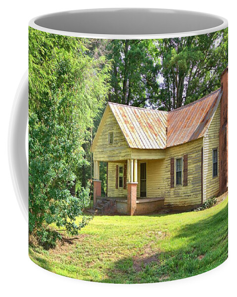 10345 Coffee Mug featuring the photograph Old Yellow House by Gordon Elwell