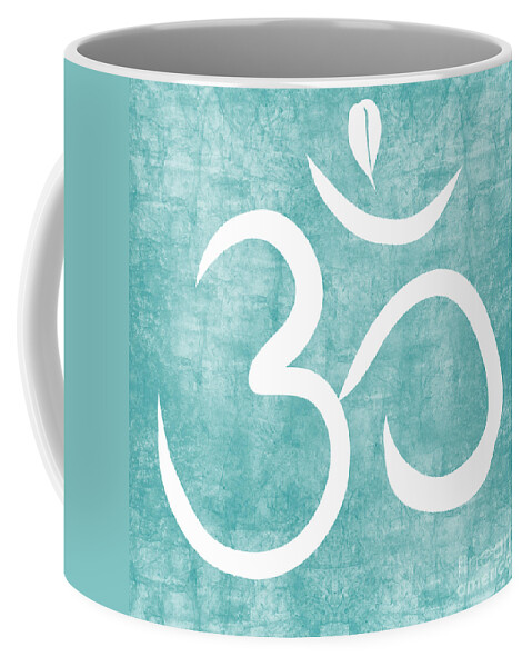 Om Coffee Mug featuring the painting Om Sky by Linda Woods