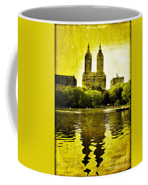 Pond Coffee Mug featuring the photograph On Golden Pond by Madeline Ellis