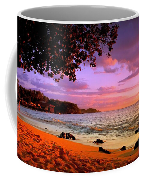 Sand Coffee Mug featuring the photograph On Golden Sand by Lori Seaman