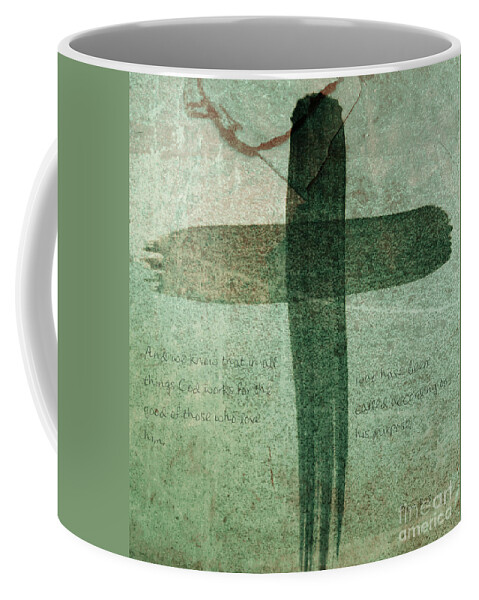 Jesus Coffee Mug featuring the photograph On the cross - Romans 8 by Andrea Anderegg