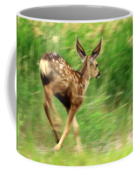 Deer Coffee Mug featuring the photograph On The Move by Shane Bechler