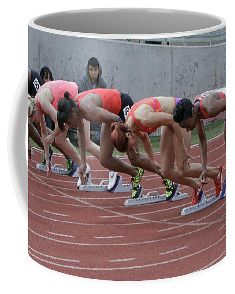 Starting Blocks Coffee Mug featuring the photograph On Your Marks by Shoal Hollingsworth