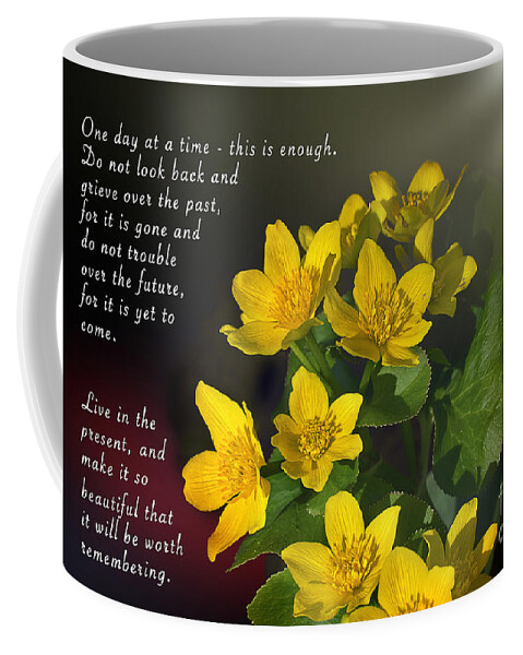 Water Lilly Coffee Mug featuring the photograph One Day at a Time by Gwen Gibson