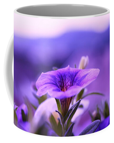 Floral Coffee Mug featuring the photograph One Evening With Million Bells by Yngve Alexandersson