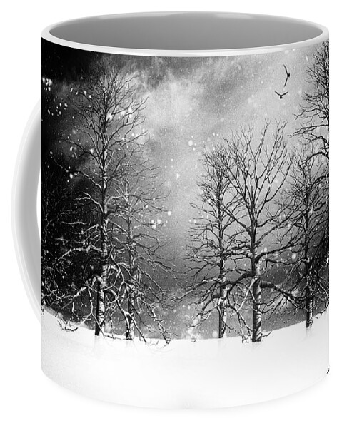 Winter Coffee Mug featuring the photograph One Night In November by Bob Orsillo