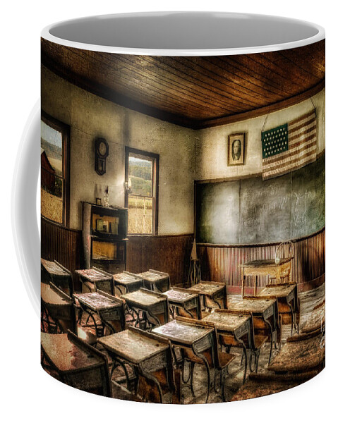 School Coffee Mug featuring the photograph One Room School by Lois Bryan