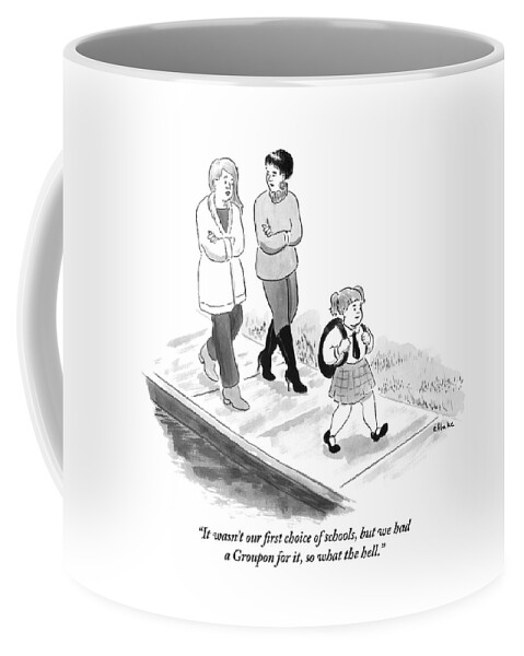 One Woman To Another As They Walk Down The Street Coffee Mug