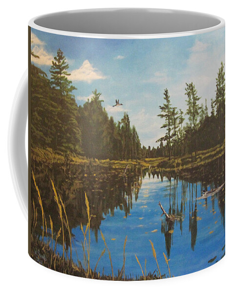 O'neal Lake Coffee Mug featuring the painting O'Neal Lake by Wendy Shoults