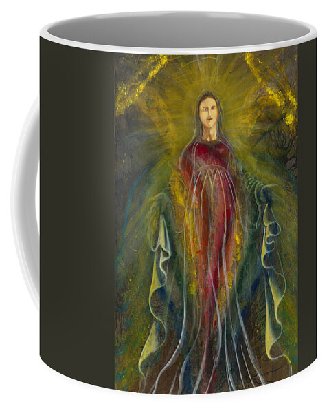 Giorgio Tuscani Coffee Mug featuring the painting Only ONE Illuminates My Soul III by Giorgio Tuscani