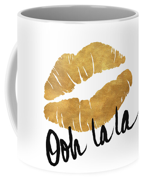 Ooh Coffee Mug featuring the mixed media Ooh La La Lips by South Social Studio
