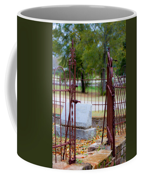 Iron Gate Coffee Mug featuring the photograph Open To Us All by Marie Jamieson