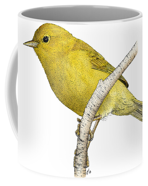 Art Coffee Mug featuring the photograph Orange-crowned Warbler by Roger Hall