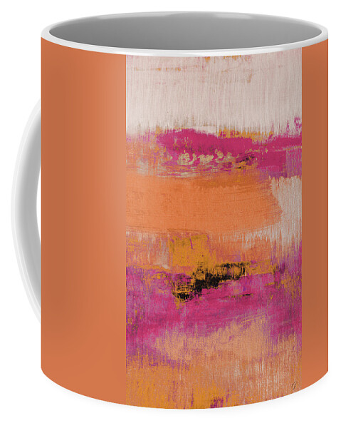 Orange Coffee Mug featuring the painting Orange Quiet Midnight by Lanie Loreth