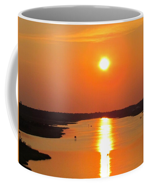 Orange Coffee Mug featuring the photograph Orange Sunset by Cynthia Guinn