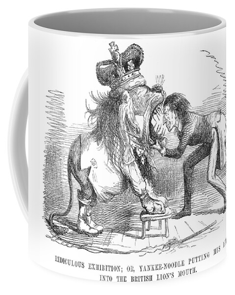 1846 Coffee Mug featuring the painting Oregon Boundary, 1846 by Granger