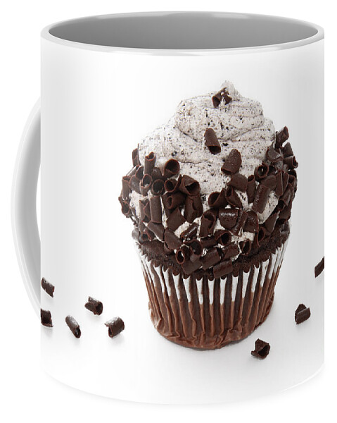 Chocolate Coffee Mug featuring the photograph Oreo Cookie Cupcake by Andee Design