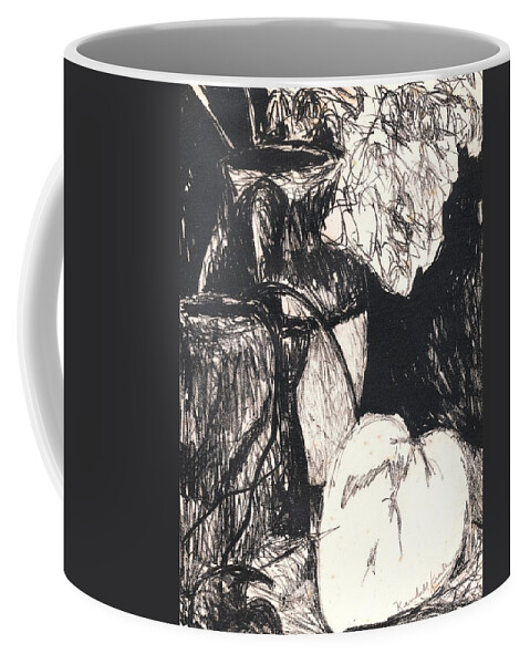 Still Life Coffee Mug featuring the drawing Original Studio Still Life by Kendall Kessler