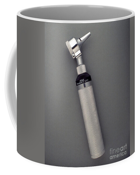 Medical Coffee Mug featuring the photograph Otoscope by Wolfgang Weinhaupl / Okapia