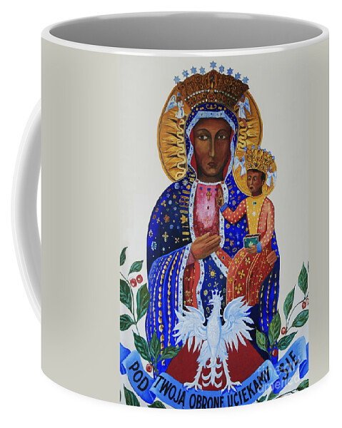 Our Lady. Czestochowa Coffee Mug featuring the photograph Our Lady of Czestochowa by Barbara McMahon