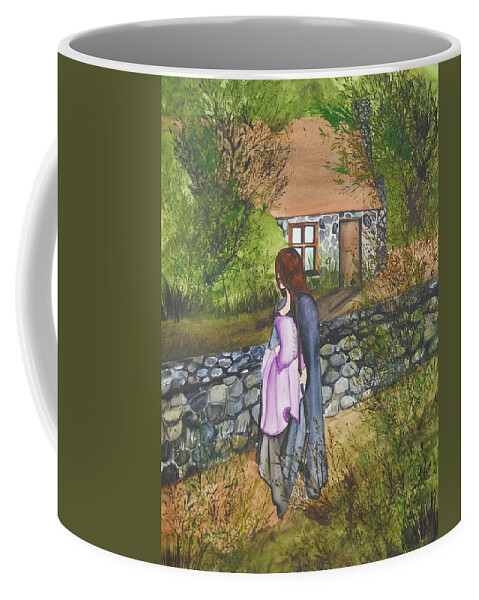 Fantasy Coffee Mug featuring the painting Our Lady of Salem by Virginia Coyle