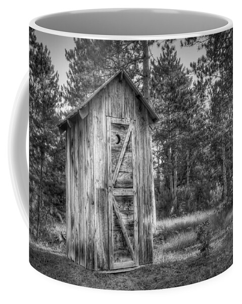 Outhouse Coffee Mug featuring the photograph Outdoor Plumbing by Scott Norris