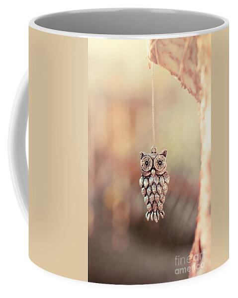 Owl Coffee Mug featuring the photograph Owl Spirit by Trish Mistric