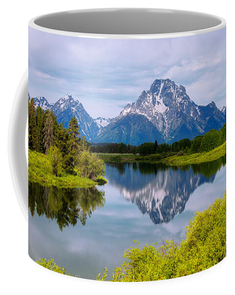 Oxbow Summer Coffee Mug featuring the photograph Oxbow Summer by Chad Dutson