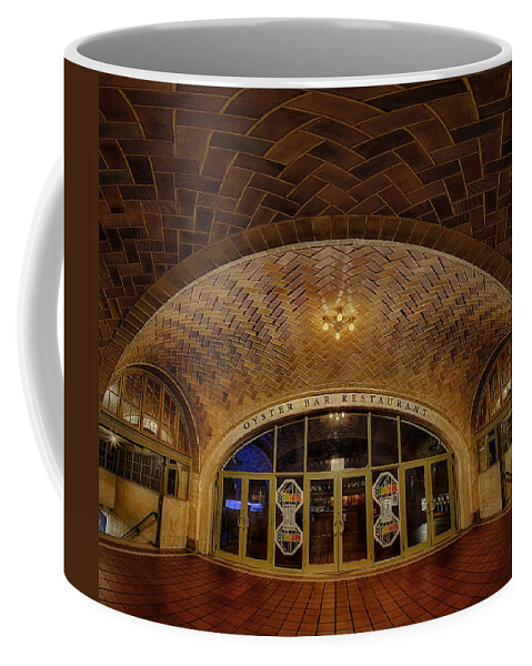 Empire State Coffee Mug featuring the photograph Oyster Bar by Susan Candelario