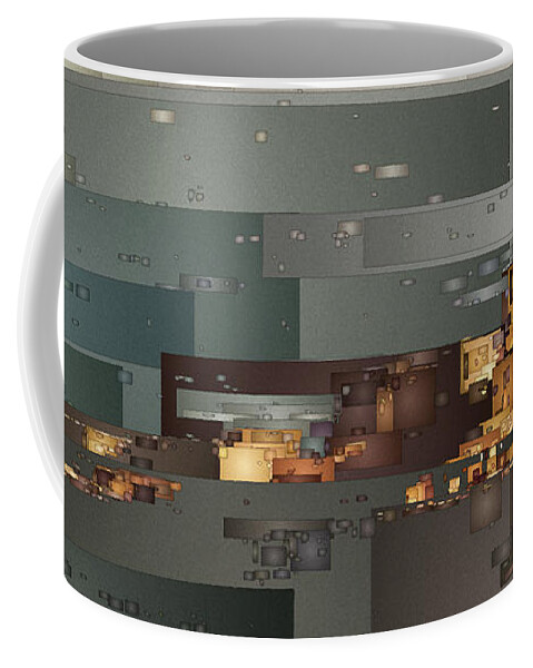 Digital Coffee Mug featuring the digital art Padre Bay by David Hansen