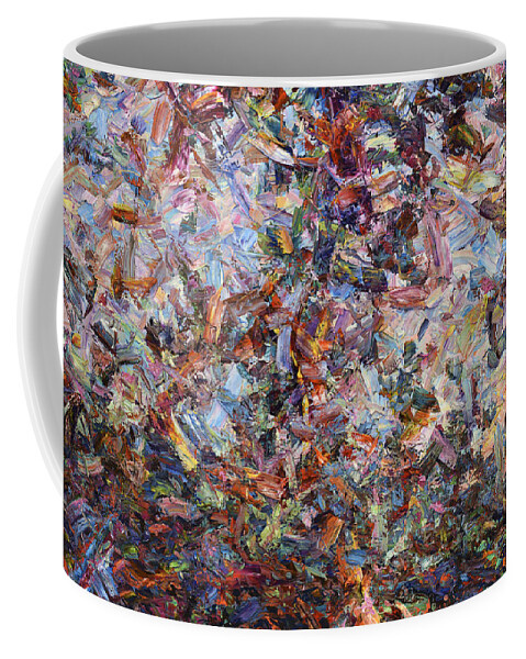 Abstract Coffee Mug featuring the painting Paint number 42 by James W Johnson