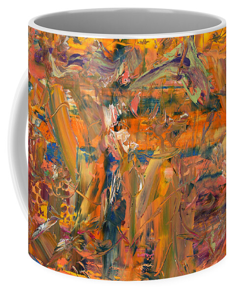 Abstract Coffee Mug featuring the painting Paint Number 45 by James W Johnson