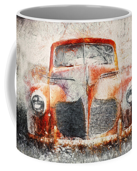 Desoto Coffee Mug featuring the photograph Painted 1940 DeSoto Deluxe by Scott Norris
