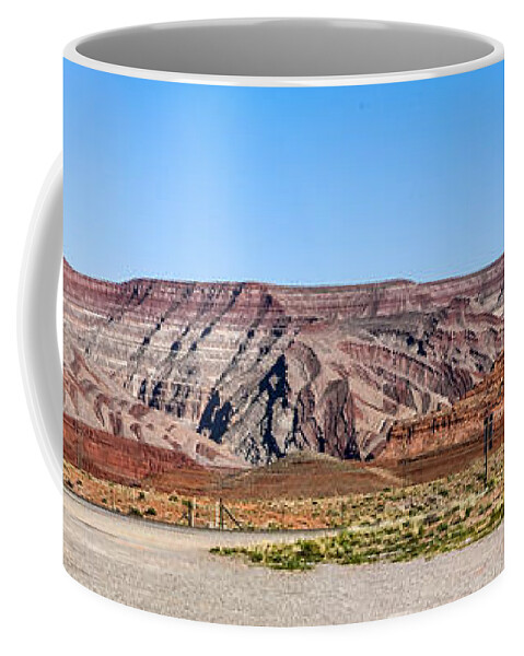 Painted Desert Mountain Coffee Mug featuring the photograph Painted Desert Mountain by Daniel Hebard