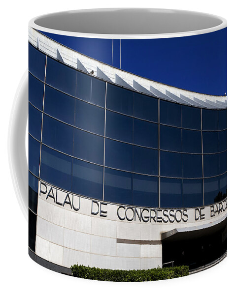 Cathedrals Coffee Mug featuring the photograph Palau de Congressos de Barcelona by Lorraine Devon Wilke