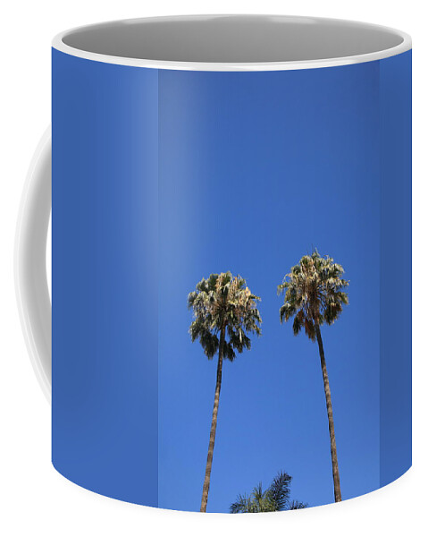 Art Coffee Mug featuring the photograph Palm Trees by Frank Romeo