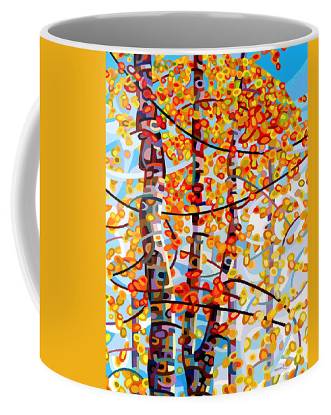 Vertical Coffee Mug featuring the painting Panoply by Mandy Budan