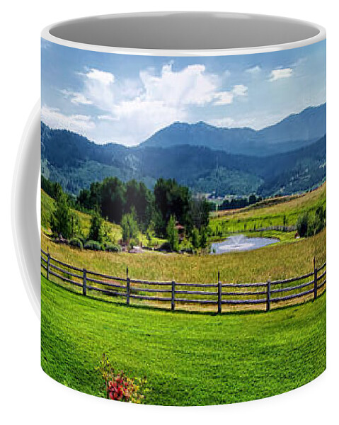 Wyoming Coffee Mug featuring the photograph Panorama 5 by Dawn Eshelman