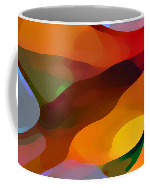 Abstract Coffee Mug featuring the painting Paradise Found by Amy Vangsgard