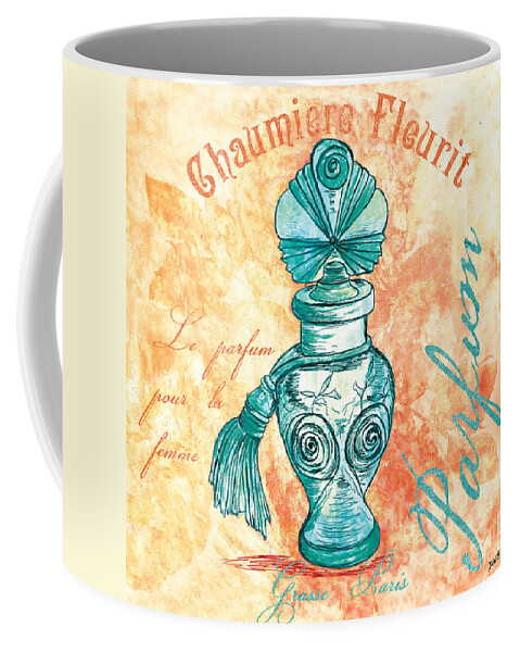 Perfume Coffee Mug featuring the painting Parfum by Debbie DeWitt