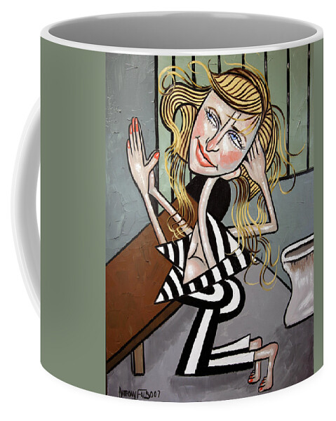 Paris Hilton You been Cubed Coffee Mug by Anthony Falbo - Anthony Falbo -  Artist Website