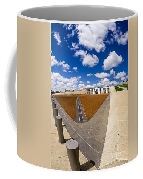 Australia Coffee Mug featuring the photograph Parliament House Australia by Steven Ralser