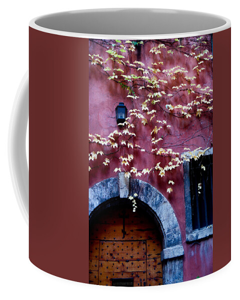 Door Coffee Mug featuring the photograph Paroisse Orthodoxe by Kent Nancollas