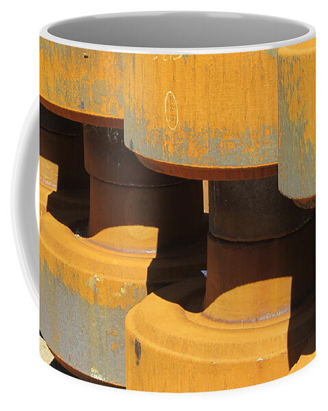 Rust Coffee Mug featuring the photograph Parts Rust 1 by Anita Burgermeister