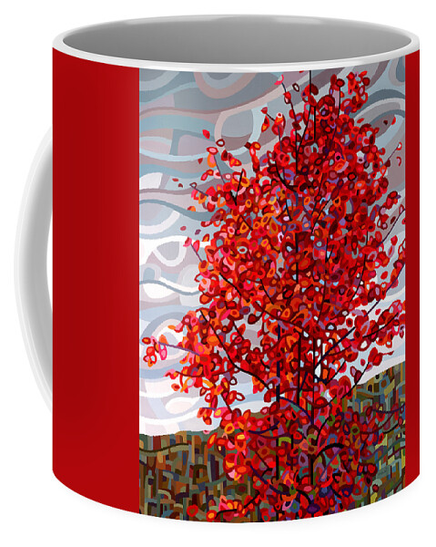 Landscape Coffee Mug featuring the painting Passing Storm by Mandy Budan