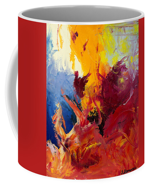 Painting Coffee Mug featuring the painting Passion 1 by Johanna Hurmerinta