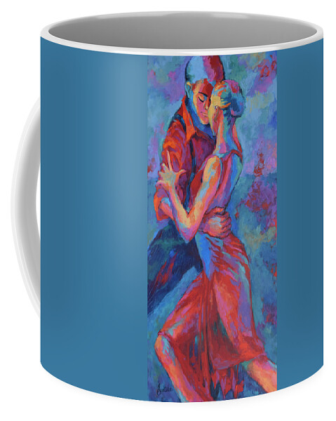 Original Painting Coffee Mug featuring the painting Passion by Jyotika Shroff