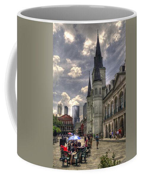New Orleans Coffee Mug featuring the photograph Past Present Future by Greg and Chrystal Mimbs